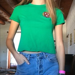 harvard crop top